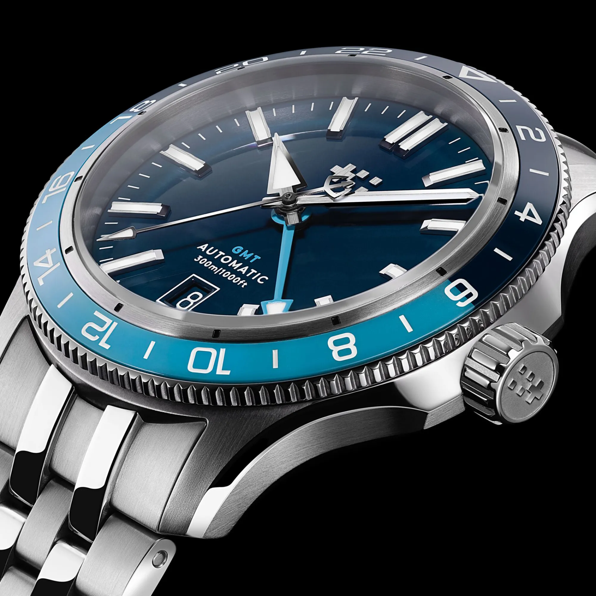 Christopher Ward C60 Trident GMT 300 New